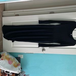 Long sleeve black dress